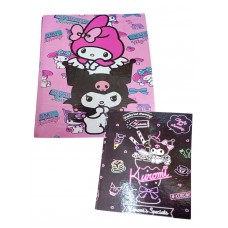 Carpeta con ganchos kuromi 