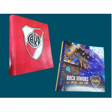 carpeta con ganchos River Boca 